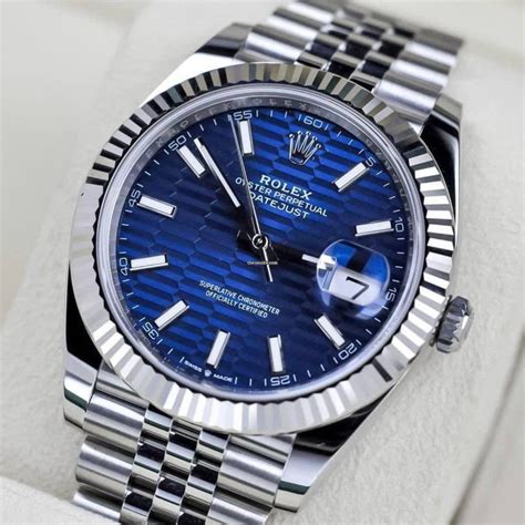 mens rolex with light blue face|Rolex datejust 41 blue motif.